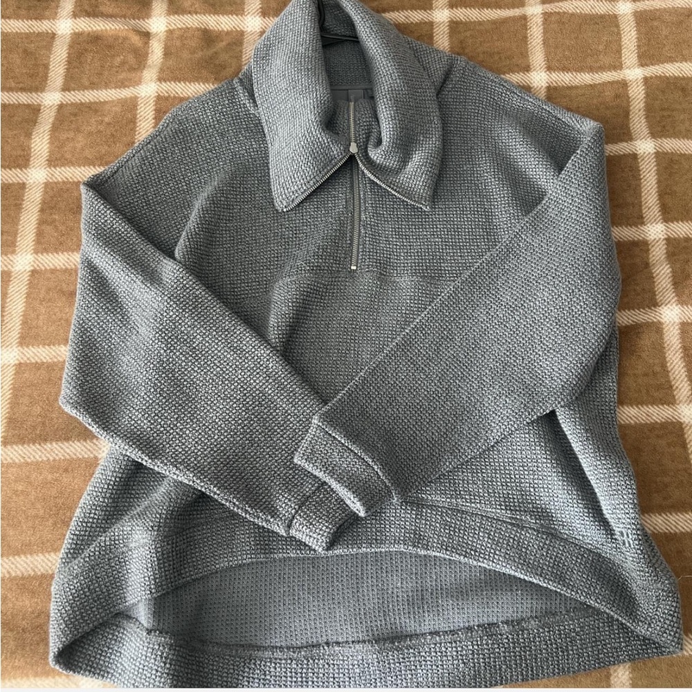 Sweaty Betty Grey Cowl Neck Sweater